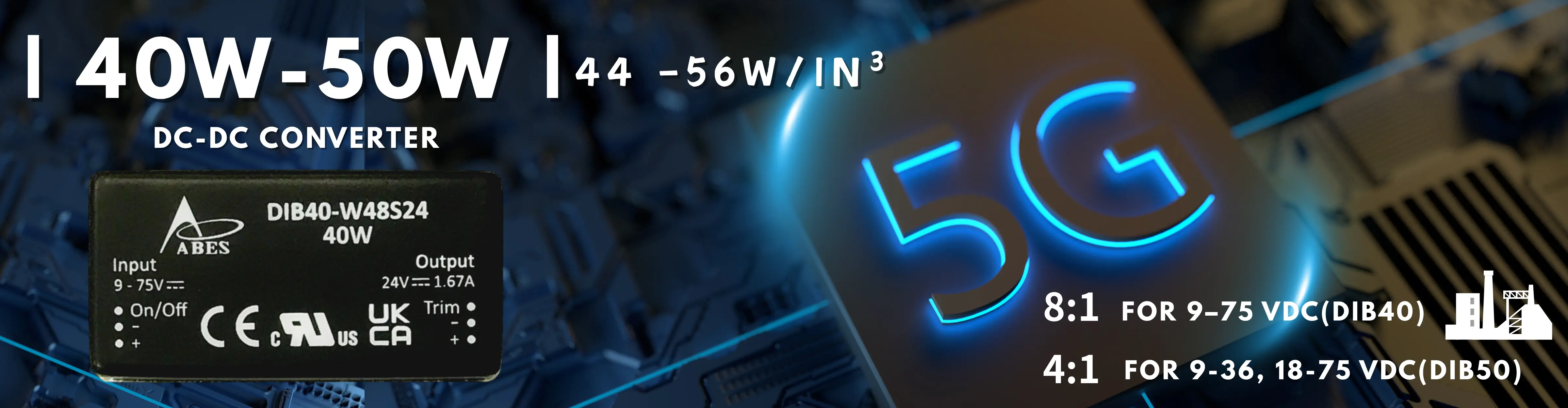 TES300 Series 300W AC-DC 3x5 Inch Open Frame Power Supply Banner – Industrial & Medical Use